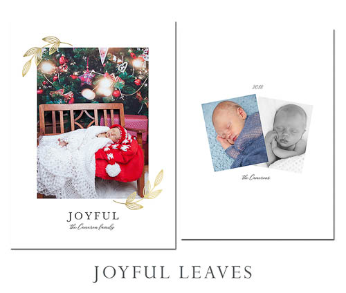 Joyful Leaves - Christmas Card